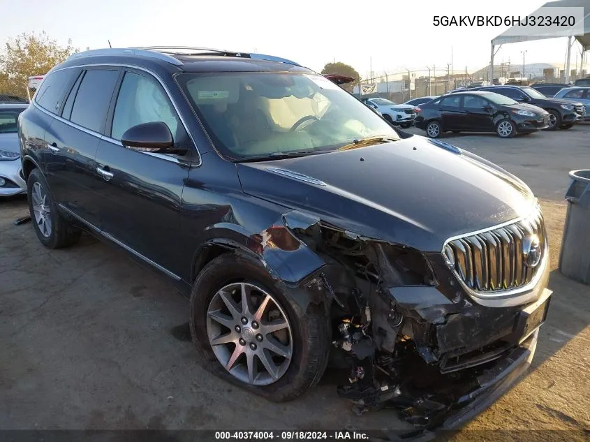 5GAKVBKD6HJ323420 2017 Buick Enclave Leather