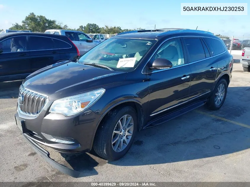 2017 Buick Enclave Convenience VIN: 5GAKRAKDXHJ230253 Lot: 40399629