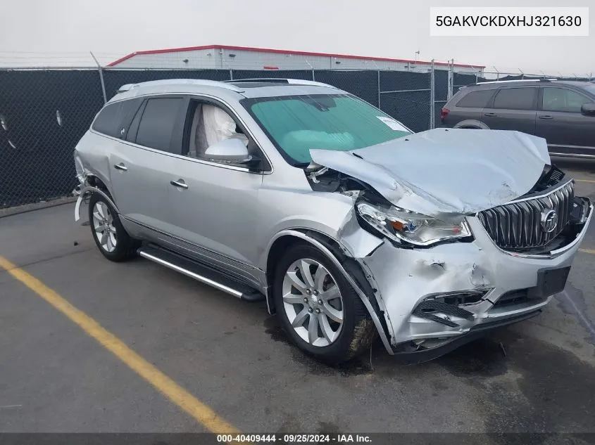 5GAKVCKDXHJ321630 2017 Buick Enclave Premium