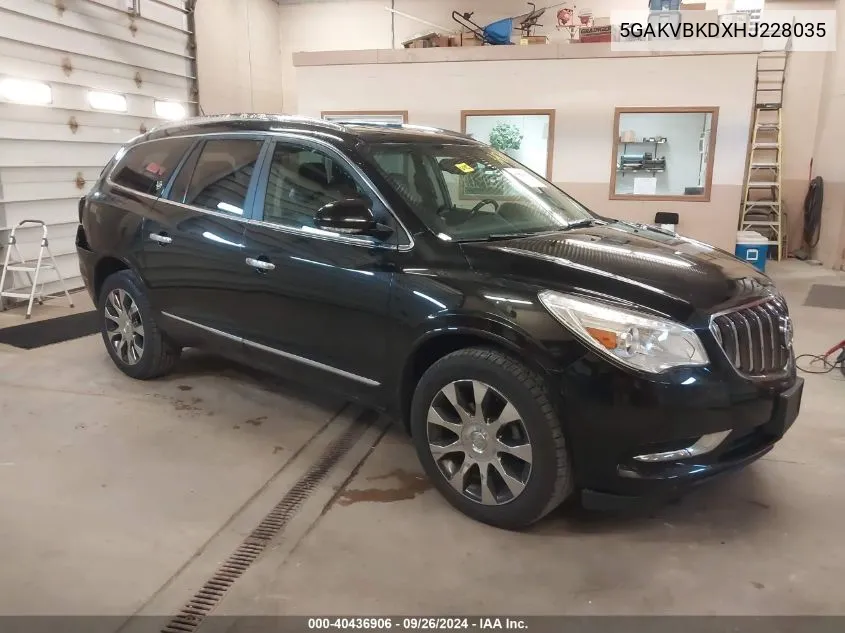 2017 Buick Enclave VIN: 5GAKVBKDXHJ228035 Lot: 40436906