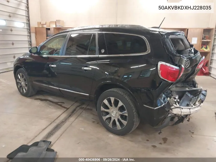 5GAKVBKDXHJ228035 2017 Buick Enclave