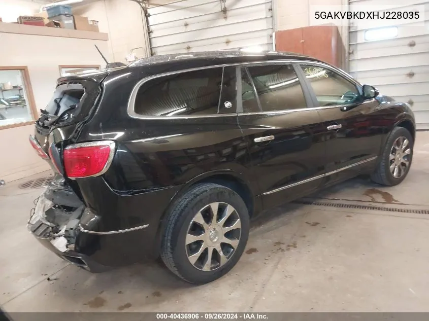 5GAKVBKDXHJ228035 2017 Buick Enclave