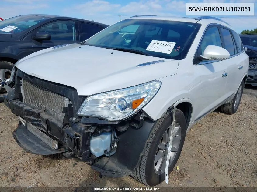 2017 Buick Enclave VIN: 5GAKRBKD3HJ107061 Lot: 40518214