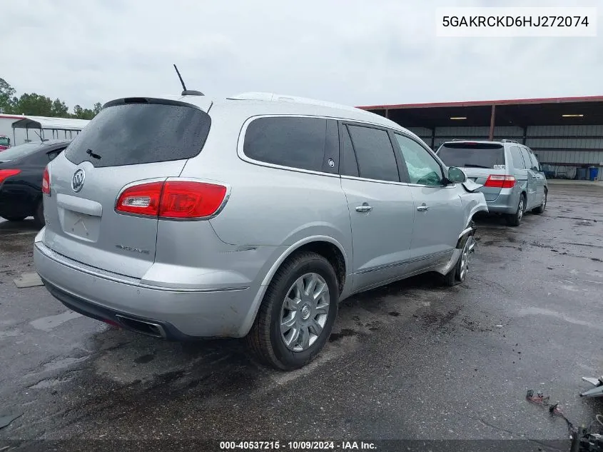 2017 Buick Enclave VIN: 5GAKRCKD6HJ272074 Lot: 40537215