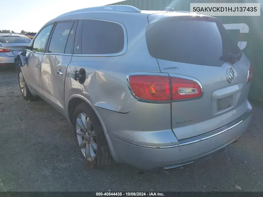 2017 Buick Enclave Premium VIN: 5GAKVCKD1HJ137435 Lot: 40544435