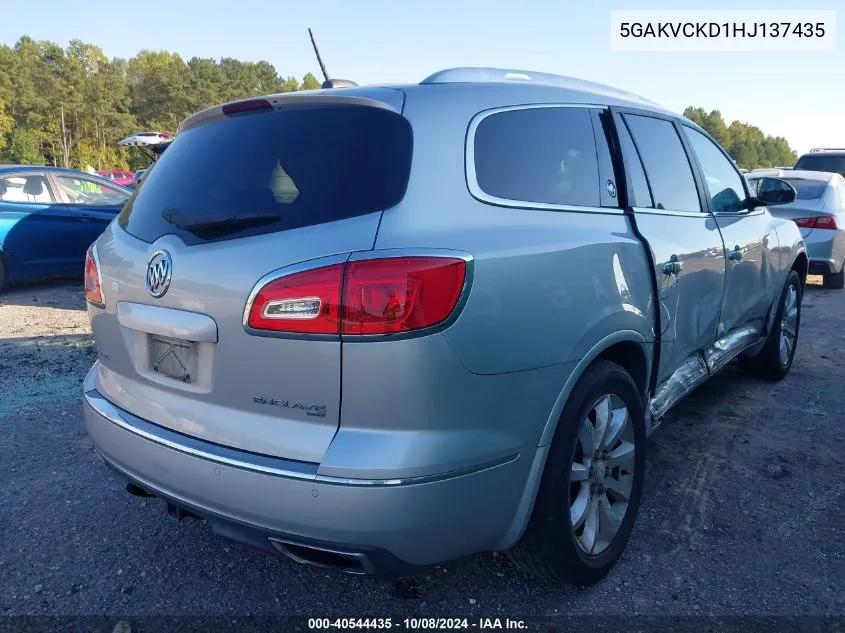 2017 Buick Enclave Premium VIN: 5GAKVCKD1HJ137435 Lot: 40544435