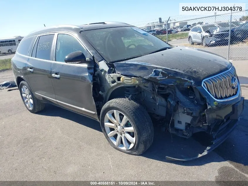 5GAKVCKD7HJ304378 2017 Buick Enclave Premium