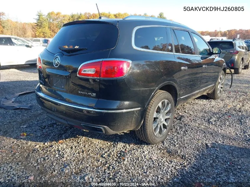 2017 Buick Enclave Premium VIN: 5GAKVCKD9HJ260805 Lot: 40596035