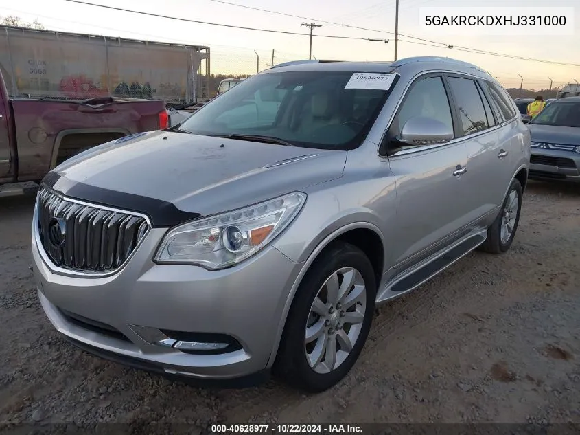 2017 Buick Enclave Premium VIN: 5GAKRCKDXHJ331000 Lot: 40628977