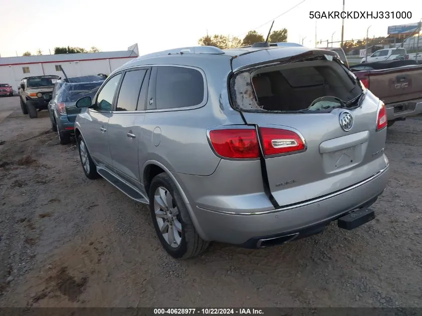 2017 Buick Enclave Premium VIN: 5GAKRCKDXHJ331000 Lot: 40628977