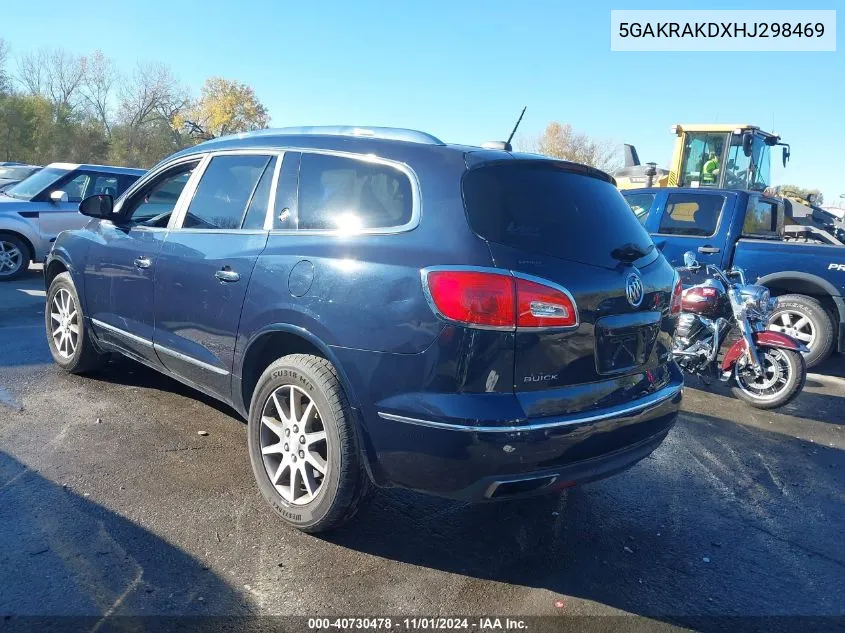 2017 Buick Enclave Convenience VIN: 5GAKRAKDXHJ298469 Lot: 40730478