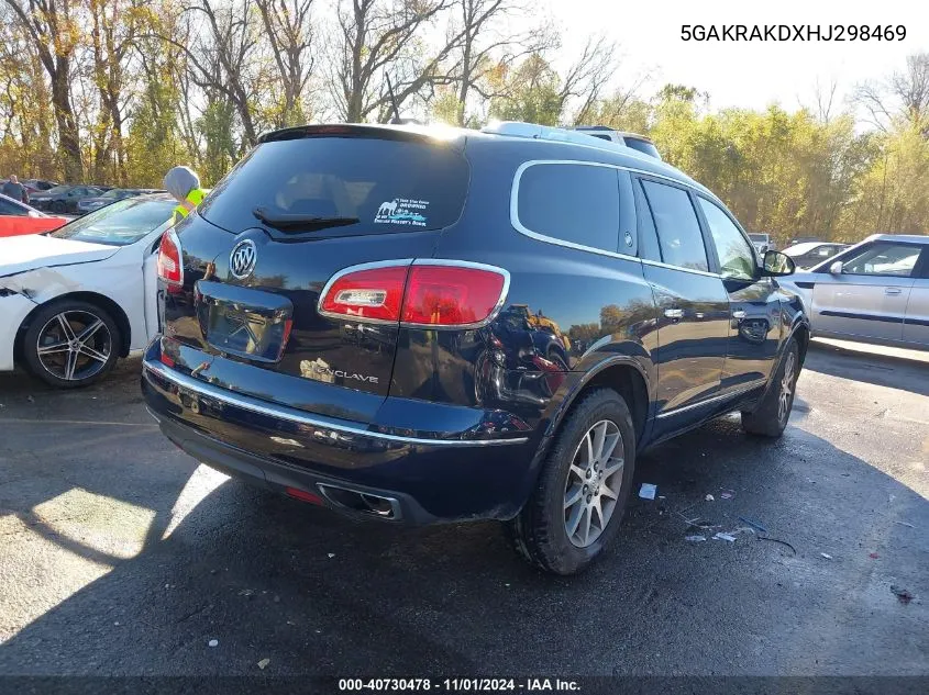 2017 Buick Enclave Convenience VIN: 5GAKRAKDXHJ298469 Lot: 40730478