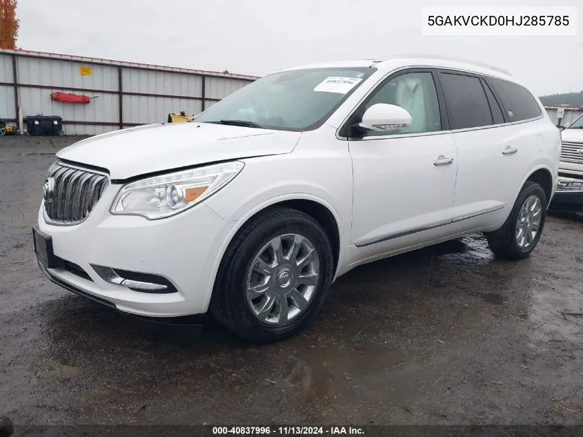 2017 Buick Enclave Premium VIN: 5GAKVCKD0HJ285785 Lot: 40837996