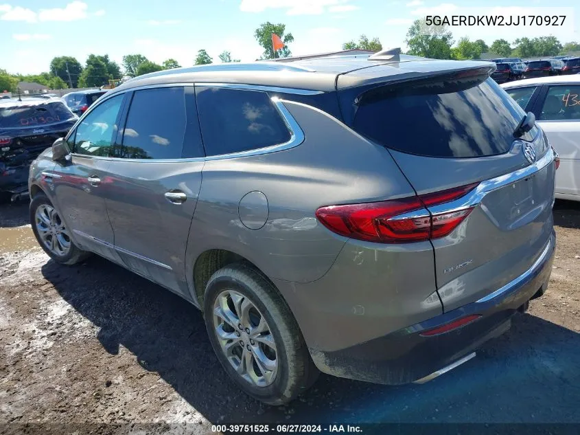 5GAERDKW2JJ170927 2018 Buick Enclave Avenir