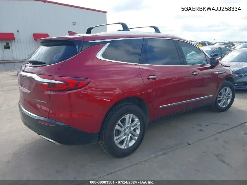 2018 Buick Enclave Essence VIN: 5GAERBKW4JJ258334 Lot: 39903581