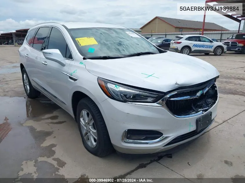 2018 Buick Enclave Essence VIN: 5GAERBKW3JJ139884 Lot: 39946902