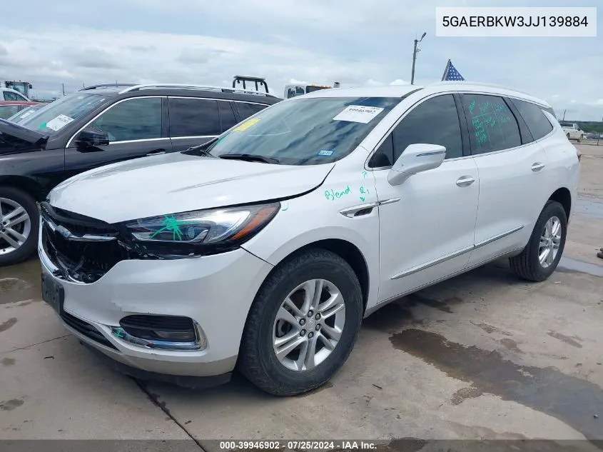 2018 Buick Enclave Essence VIN: 5GAERBKW3JJ139884 Lot: 39946902