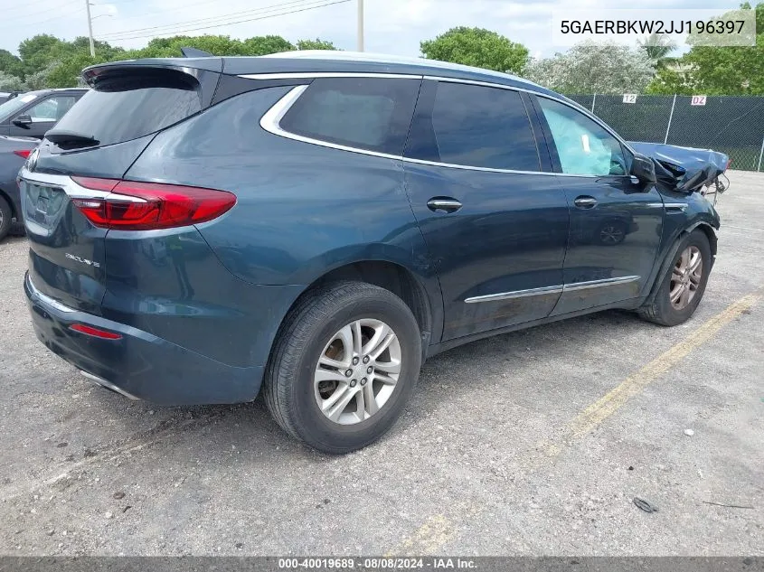 2018 Buick Enclave Essence VIN: 5GAERBKW2JJ196397 Lot: 40019689