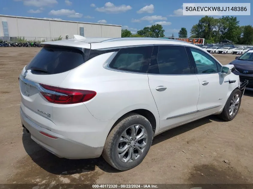 2018 Buick Enclave Avenir VIN: 5GAEVCKW8JJ148386 Lot: 40172320