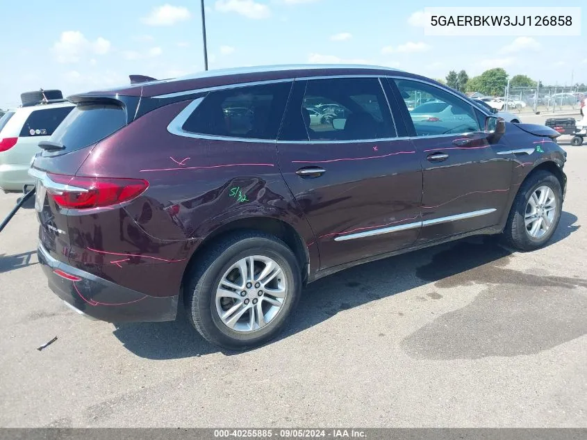 2018 Buick Enclave Essence VIN: 5GAERBKW3JJ126858 Lot: 40255885