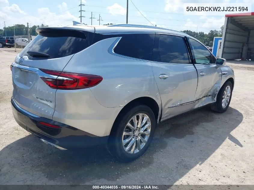 2018 Buick Enclave Premium VIN: 5GAERCKW2JJ221594 Lot: 40344035