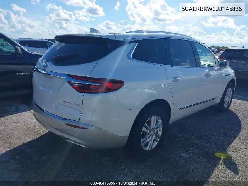 2018 Buick Enclave Essence VIN: 5GAERBKW0JJ145836 Lot: 40475955