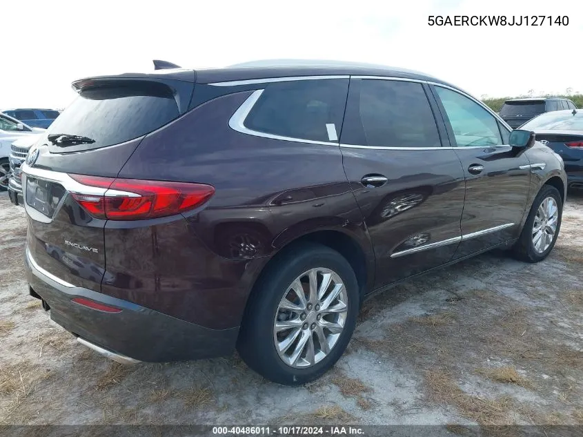 2018 Buick Enclave Premium VIN: 5GAERCKW8JJ127140 Lot: 40486011