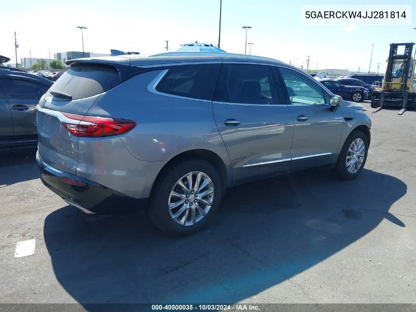 5GAERCKW4JJ281814 2018 Buick Enclave Premium