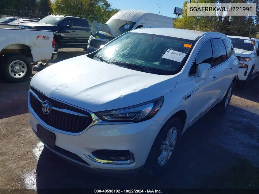 2018 Buick Enclave Essence VIN: 5GAERBKW8JJ221996 Lot: 40598192