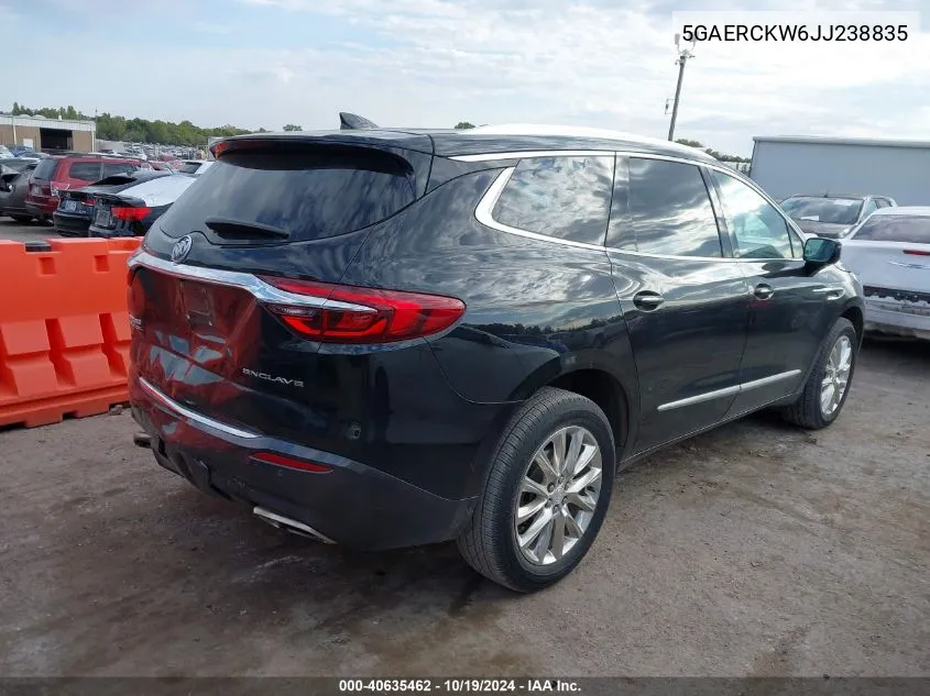 2018 Buick Enclave Premium VIN: 5GAERCKW6JJ238835 Lot: 40635462