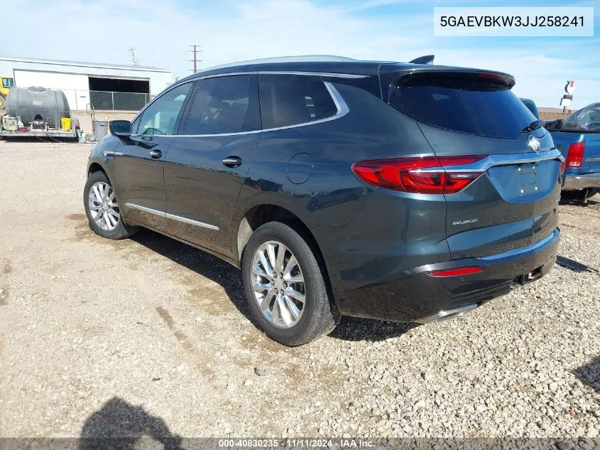 2018 Buick Enclave Premium VIN: 5GAEVBKW3JJ258241 Lot: 40830235