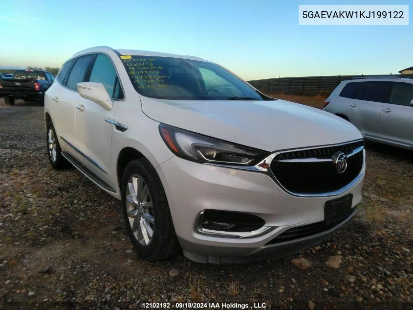 2019 Buick Enclave VIN: 5GAEVAKW1KJ199122 Lot: 12102192