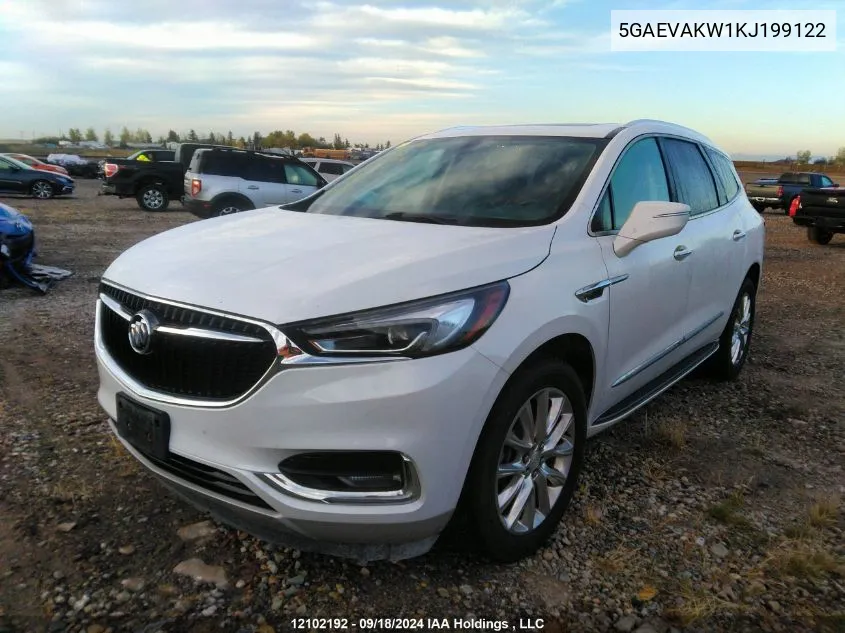 2019 Buick Enclave VIN: 5GAEVAKW1KJ199122 Lot: 12102192