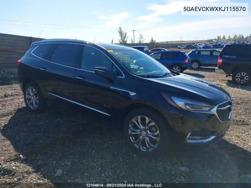 2019 Buick Enclave VIN: 5GAEVCKWXKJ115570 Lot: 12104614