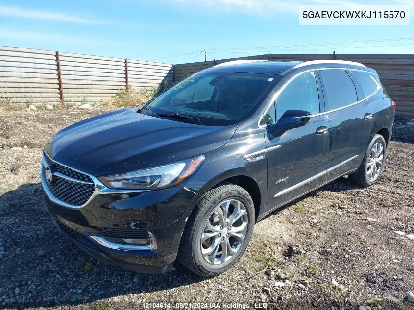 2019 Buick Enclave VIN: 5GAEVCKWXKJ115570 Lot: 12104614