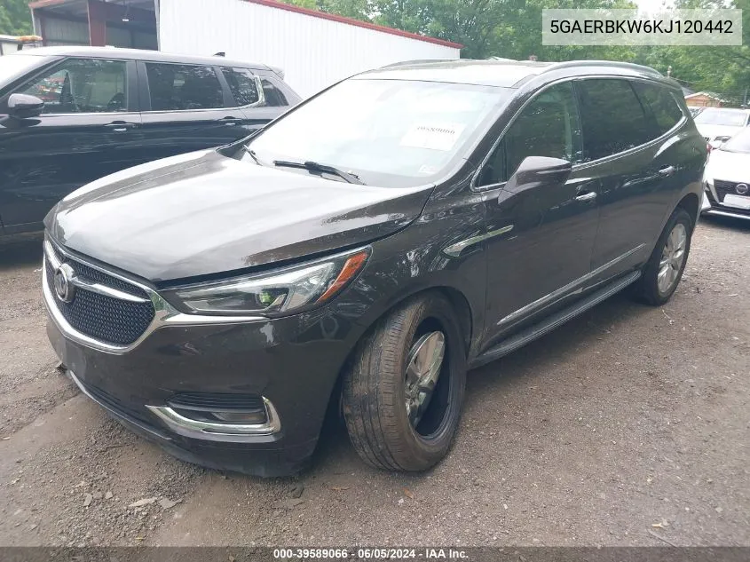 2019 Buick Enclave Fwd Essence VIN: 5GAERBKW6KJ120442 Lot: 39589066