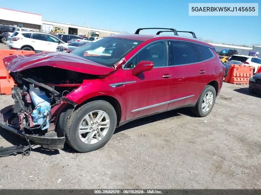 2019 Buick Enclave Fwd Essence VIN: 5GAERBKW5KJ145655 Lot: 39682579