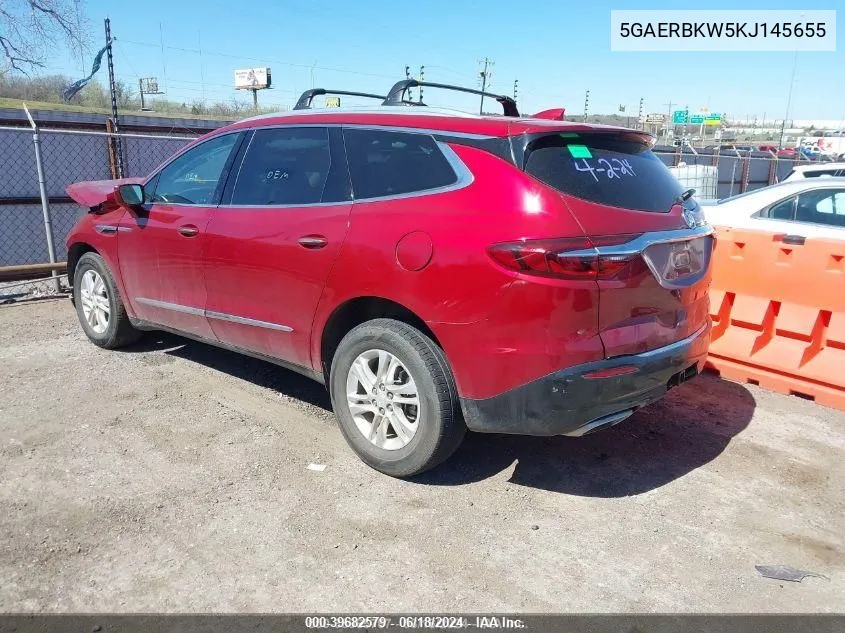 2019 Buick Enclave Fwd Essence VIN: 5GAERBKW5KJ145655 Lot: 39682579