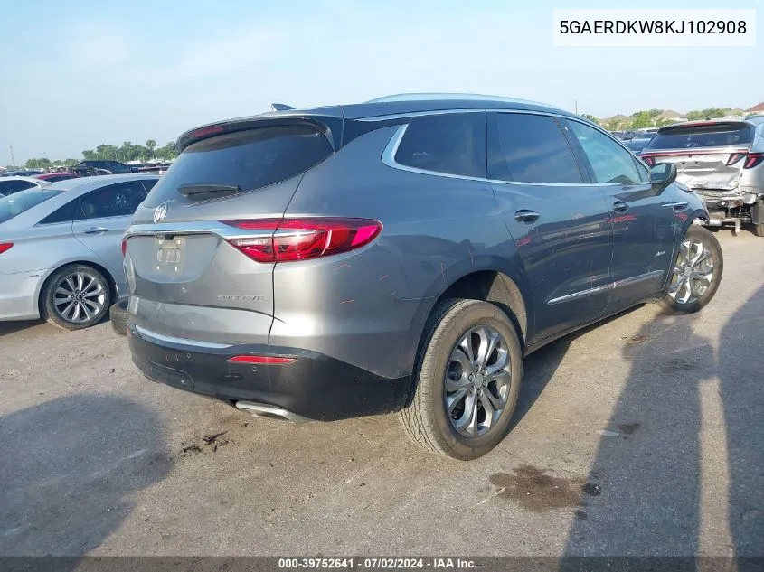 2019 Buick Enclave Fwd Avenir VIN: 5GAERDKW8KJ102908 Lot: 39752641