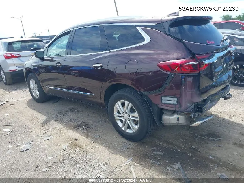 5GAERCKW5KJ120230 2019 Buick Enclave Fwd Premium