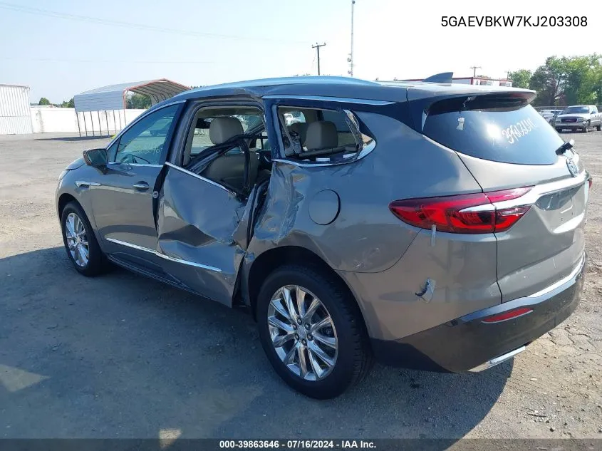 5GAEVBKW7KJ203308 2019 Buick Enclave Awd Premium