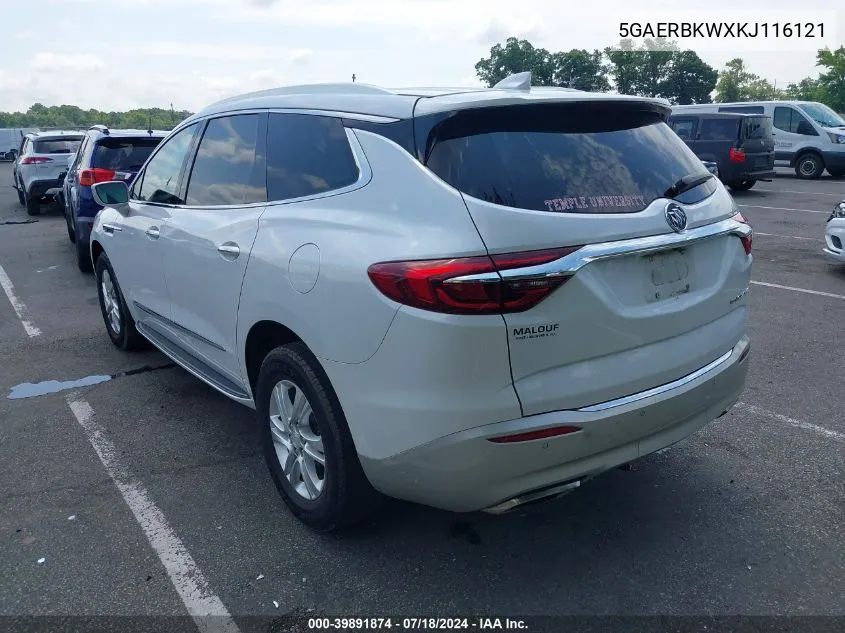 2019 Buick Enclave Fwd Essence VIN: 5GAERBKWXKJ116121 Lot: 39891874