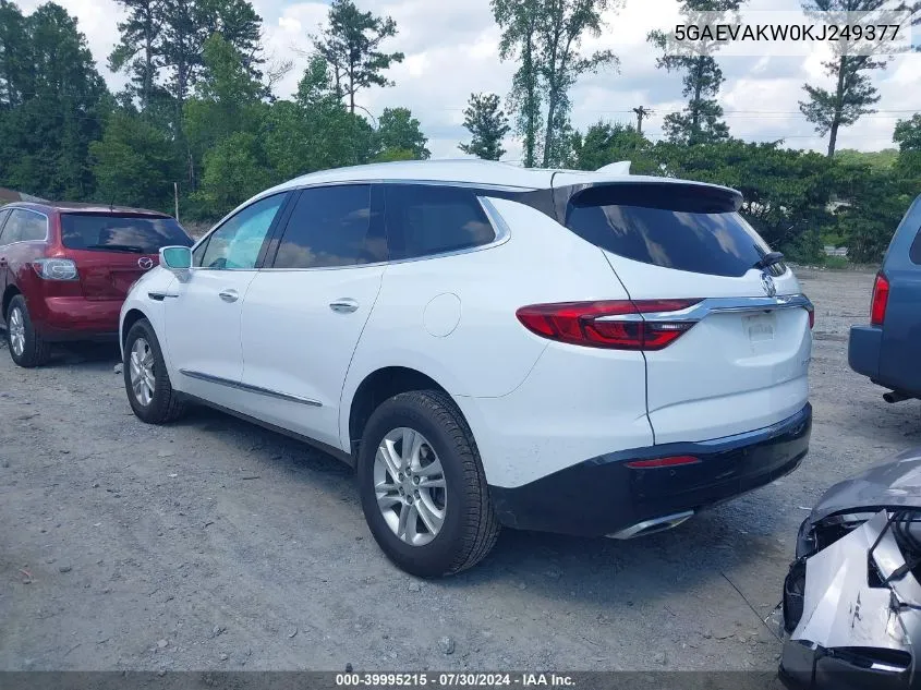 2019 Buick Enclave Awd Essence VIN: 5GAEVAKW0KJ249377 Lot: 39995215