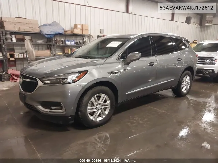 2019 Buick Enclave Awd Essence VIN: 5GAEVAKW4KJ172612 Lot: 40100656