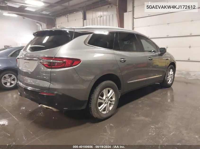 2019 Buick Enclave Awd Essence VIN: 5GAEVAKW4KJ172612 Lot: 40100656