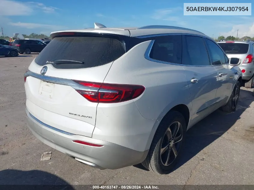 2019 Buick Enclave Fwd Essence VIN: 5GAERBKW4KJ307954 Lot: 40153747