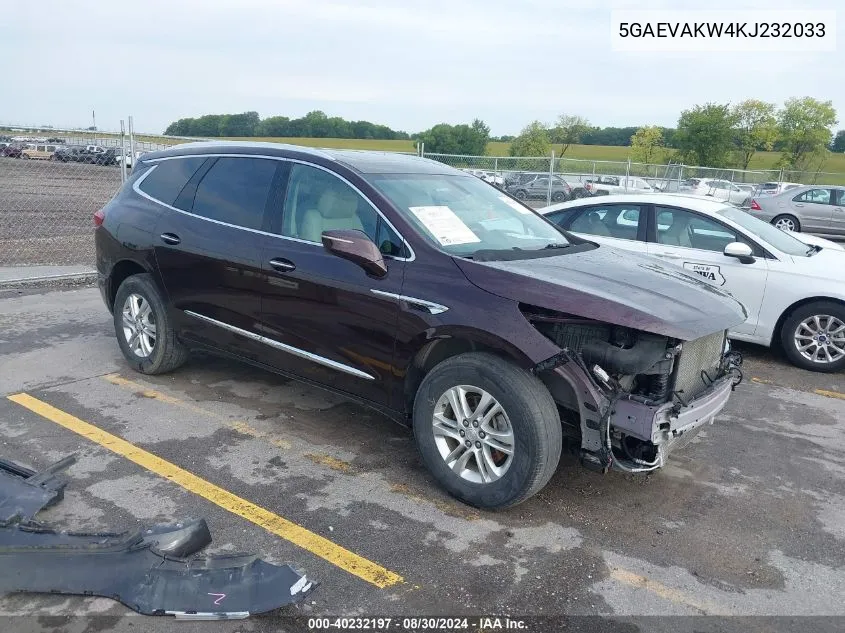 5GAEVAKW4KJ232033 2019 Buick Enclave Awd Essence