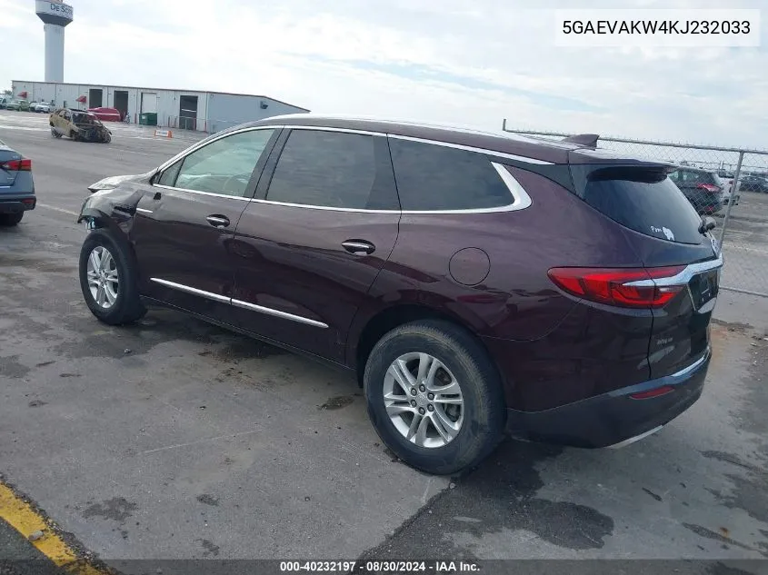 5GAEVAKW4KJ232033 2019 Buick Enclave Awd Essence