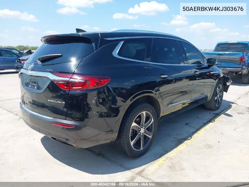 2019 Buick Enclave Fwd Essence VIN: 5GAERBKW4KJ303676 Lot: 40342156