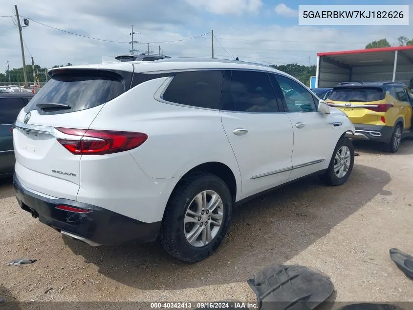 2019 Buick Enclave Fwd Essence VIN: 5GAERBKW7KJ182626 Lot: 40342413